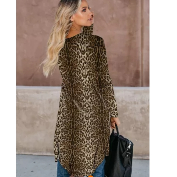 1 small left☀️New boutique leopard long cardigan - Picture 3 of 7